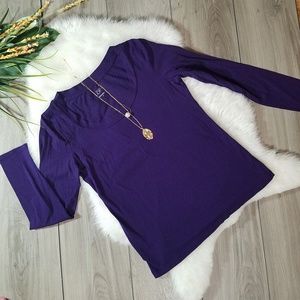 Ann Taylor Loft Purple Top